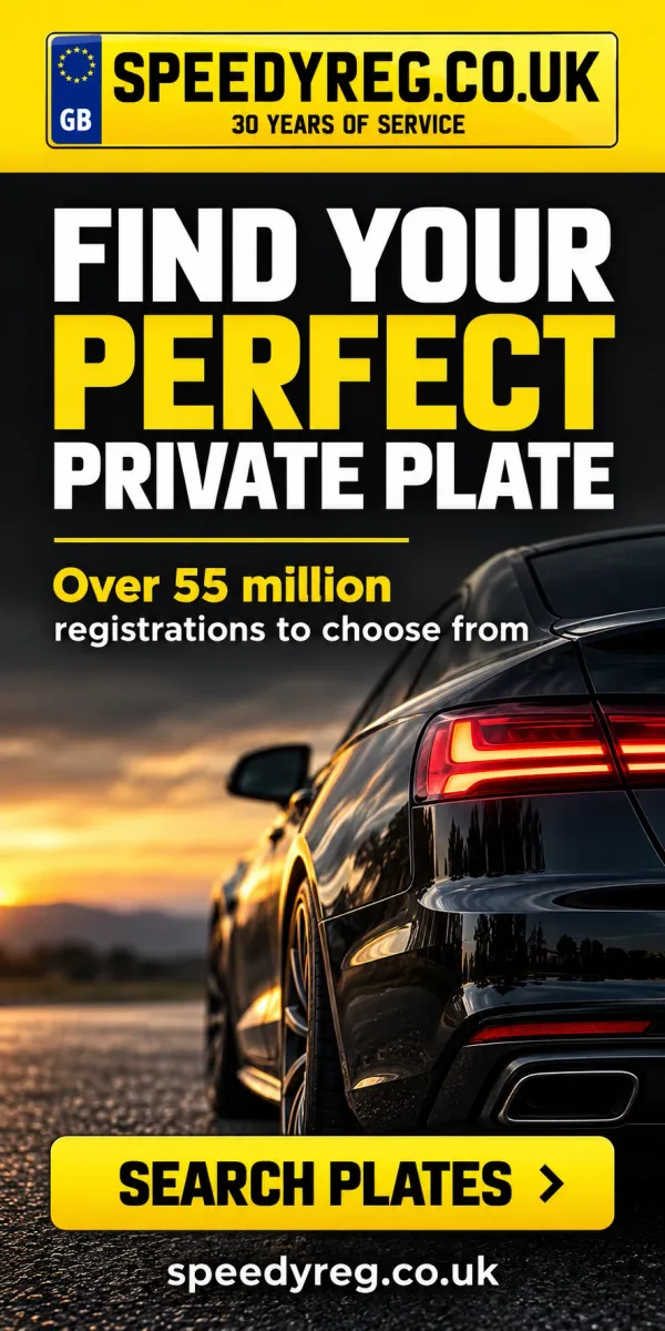 SpeedyReg.co.uk – find your perfect private plate. Over 55 million registrations to choose from. Search plates.